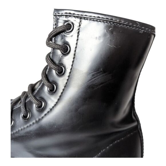 DR. MARTENS 1460 Black Smooth Leather Combat Boot Size 7 - Picture 11 of 11